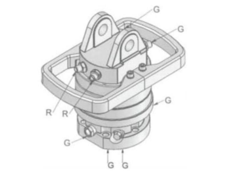 Rotátor RX 120.2 10000kg/2400Nm (250bar)