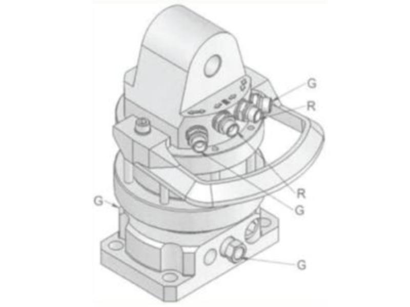 Rotátor IVR 4FG 4500kg/1100Nm (250bar)